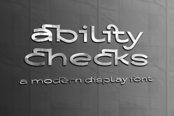 Ability Checks Font for Handmade Creations