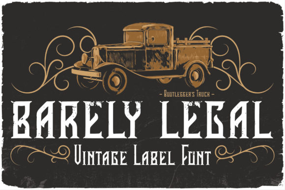 Barely Legal Font for Editorial Design