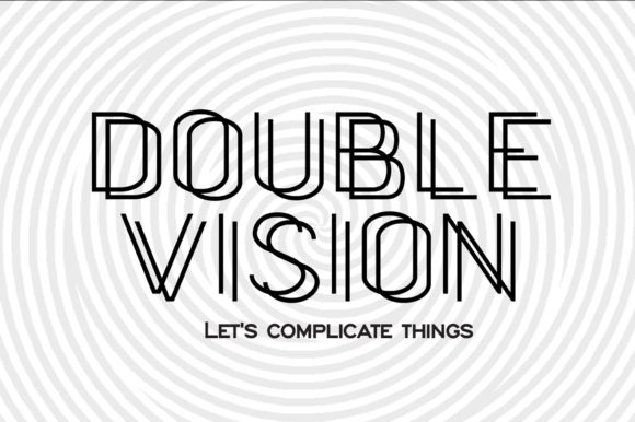 Double Vision: A Display Font for Bold Visual Statements