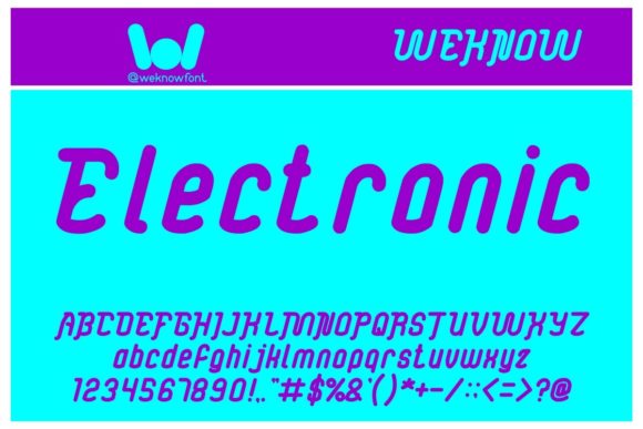 Electronic Font for Eye-Catching Campaigns