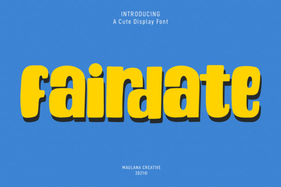 Fairdate Display Font for Web Design