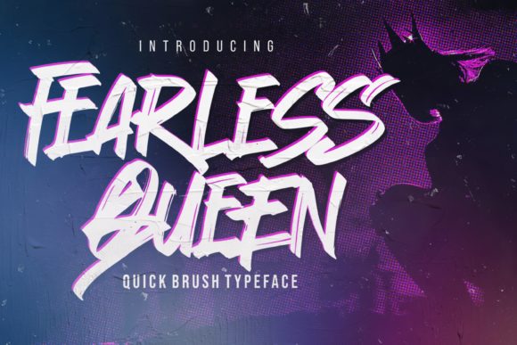 Fearless Queen: A Bold Display Font for Editorial Design