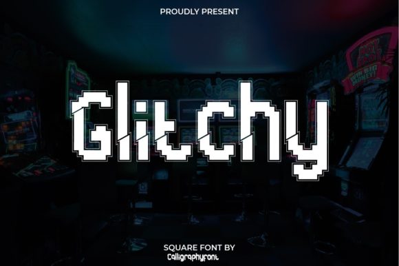 Glitchy Font for Bold Digital Branding