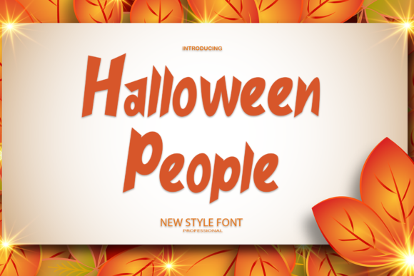 Halloween People: A Display Font with Editorial Charm