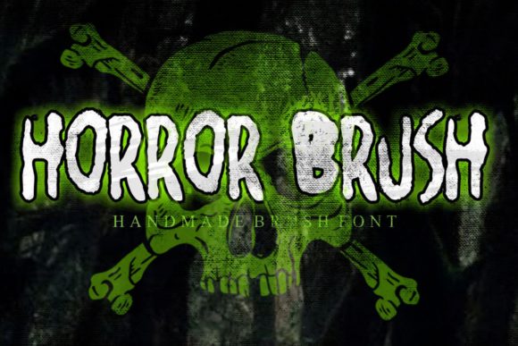 Horror Brush: A Bold Display Font for Editorial Creativity