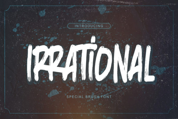 Irrational Font for Bold Branding and Eye-Catching Designs