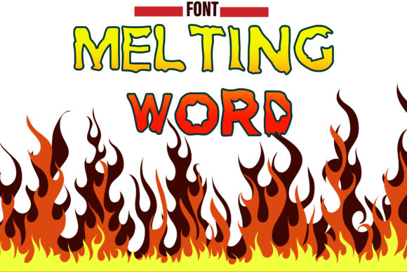 Melting Word: A Chilling Display Font for Editorial Design