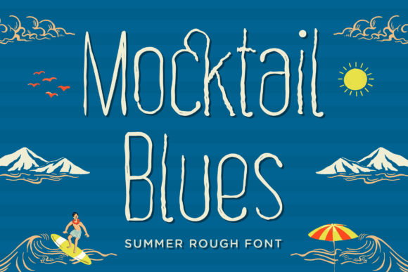 Mocktail Blues: A Fresh Display Font for Web Design