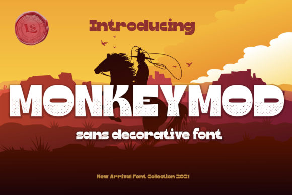Monkeymod Font: A Vintage-Inspired Display Typeface for Branding