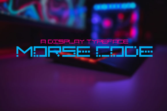 Morse Code Font for Editorial Design