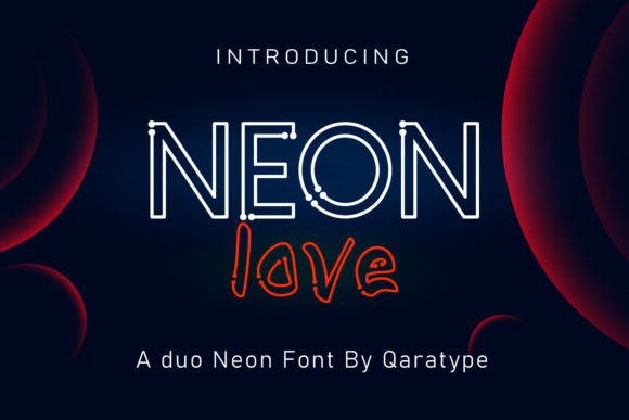 Neon Love: A Modern Font for Editorial Design