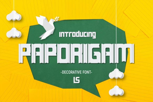 Paporigam: A Bold Display Font for Creative Branding