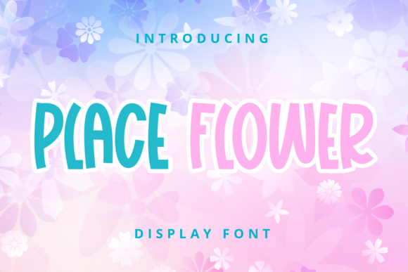 Place Flower Font for Web Design and Branding