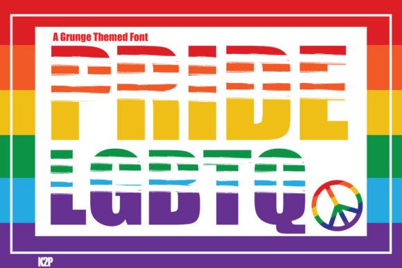 Pride LGBTQ Font for Bold Visual Impact