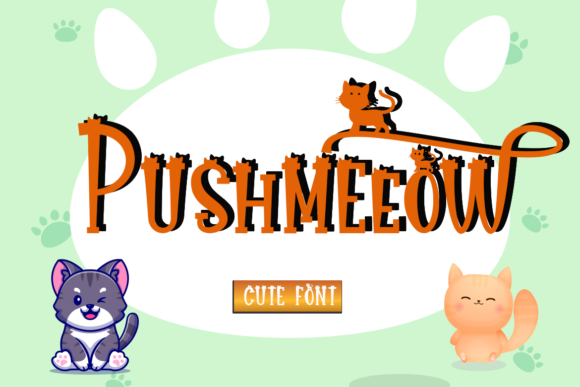 Pushmeeow: A Whimsical Display Font for Web Design