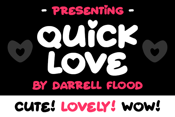 Quick Love: A Quirky Display Font for Branding Projects
