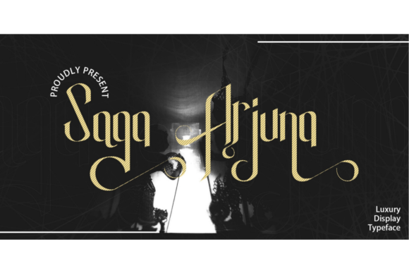 Saga Arjuna: A Bold Display Font for Handmade Creations