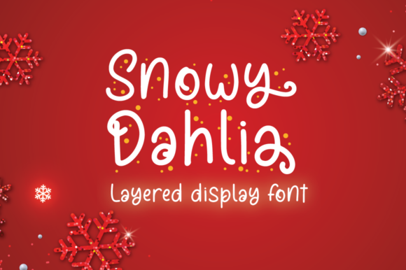 Snowy Dahlia Font for Branding and Design