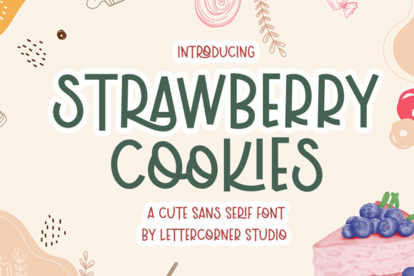 Strawberry Cookies Font for Playful Campaigns