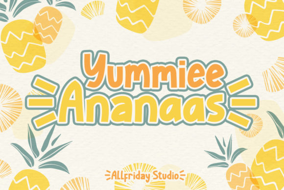 Yummiee Ananaas Font for Playful Editorial Design
